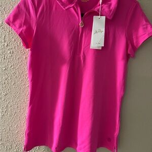 Lilly Pulitzer Women's Vibrant Pink Short Sleeve Top